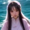 资料研究员方晓雯，年轻女性，认真查阅档案资料，图书馆温暖灯光背景